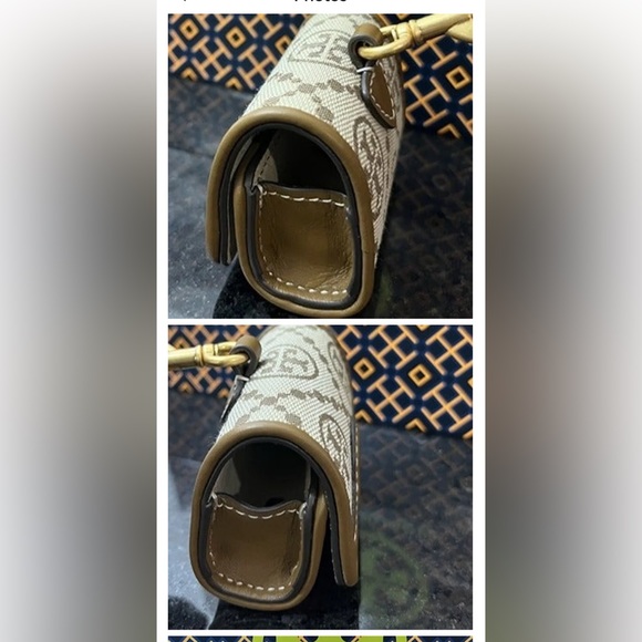 Tory Burch T Monogram Jacquard AirPod pro case hazelnut/jacquard logo - Picture 9 of 17